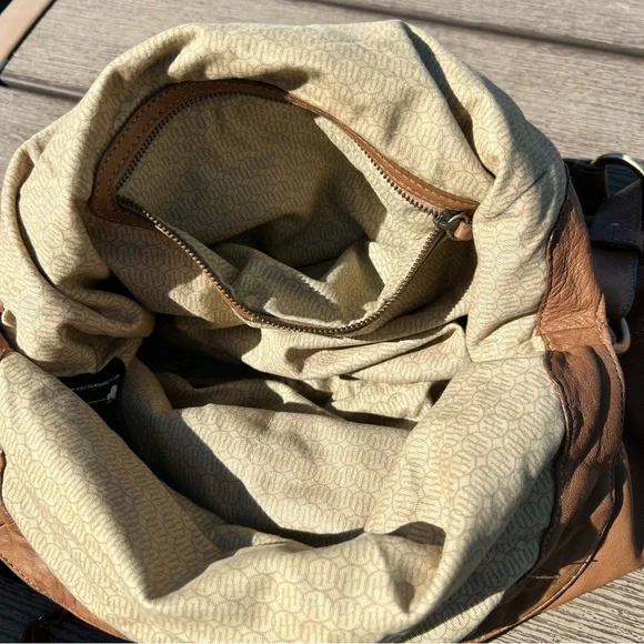 Hayden-Harnett Brown Leather Havana Hobo Spacious Bag Magnetic Closure - Picture 9 of 15